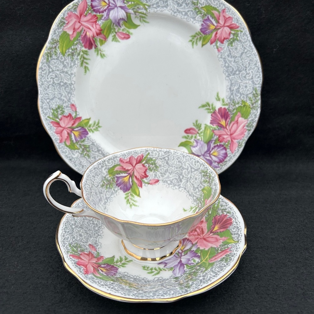Princess Anne Iris Trio. Collector Place Setting